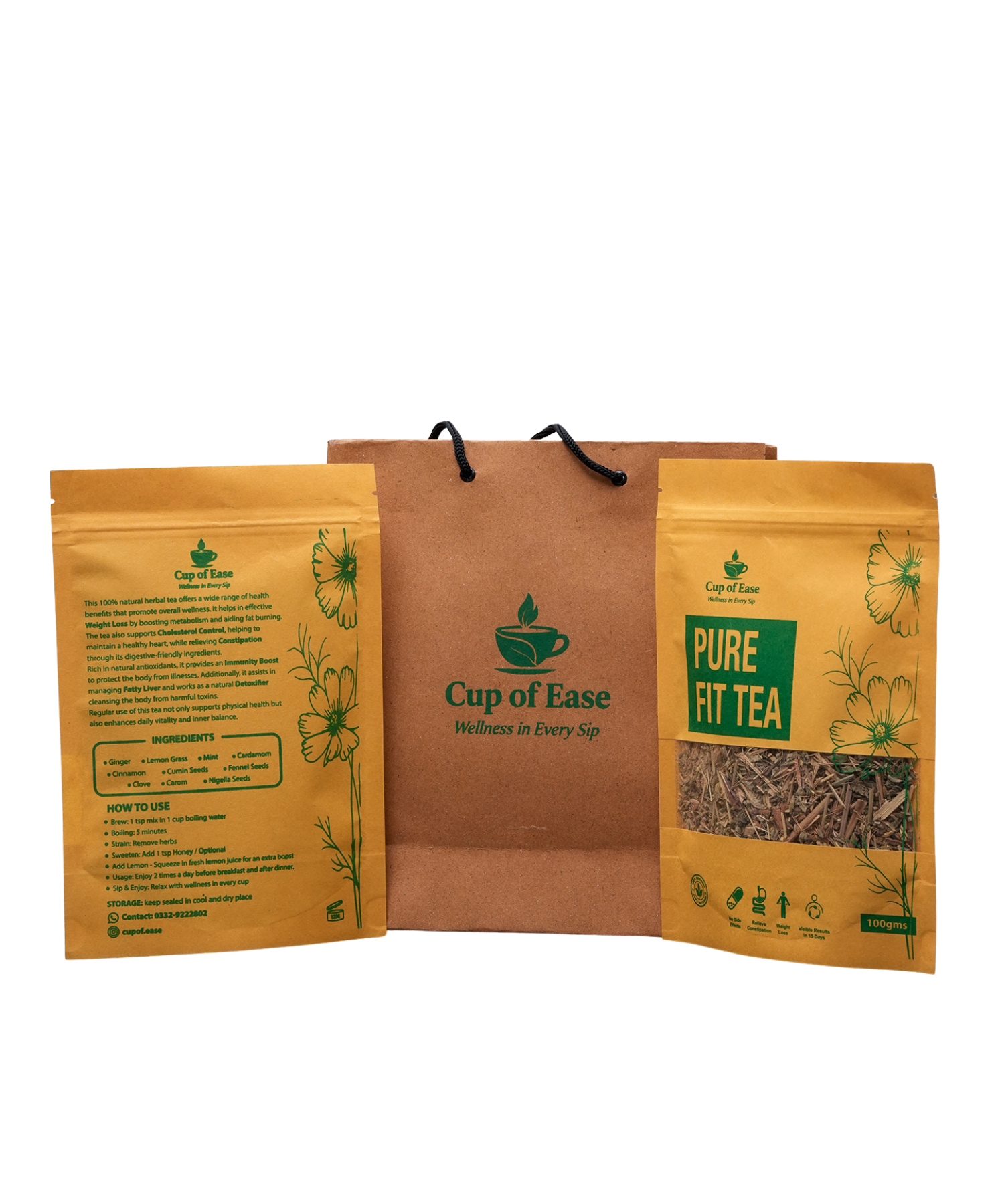 Pure Fit Tea - 100% Natural Herbal Wellness Tea